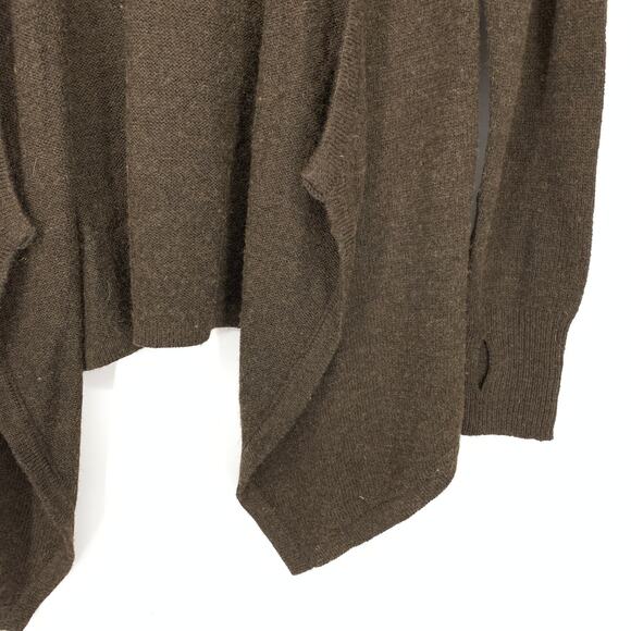 Betabrand Women's Size S/M Open Front Cardigan Wool Sweater Long Sleeve Brown - Picture 4 of 7
